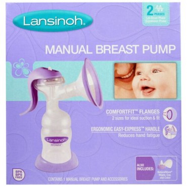 Lansinoh, 手動母乳ポンプ、 手動母乳ポンプ1個と付属品