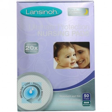 Lansinoh, 究極の保護性能の母乳パッド, 最大, 50 Pads (Discontinued Item)