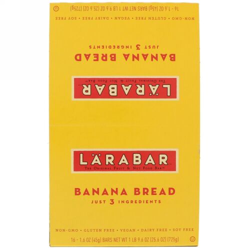 Larabar, バナナブレッド　16本、各1.6オンス（45グラム） (Discontinued Item)