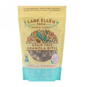 Lark Ellen Farm, Grain Free Granola Bites, Vanilla Cinnamon, 8 oz (227 g) (Discontinued Item)
