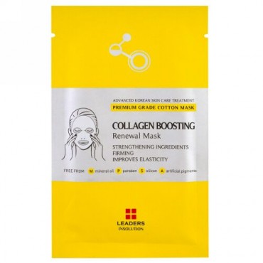 Leaders, Collagen Boosting Renewal Mask, 1 Sheet, 25 ml (Discontinued Item)