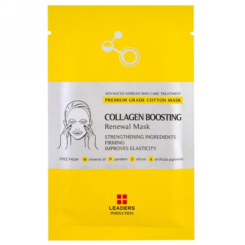Leaders, Collagen Boosting Renewal Mask, 1 Sheet, 25 ml (Discontinued Item)