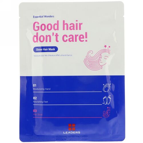Leaders, エッセンシャルワンダー、グッドヘアードントケア、輝くヘアーマスク、マスク1枚、30 ml (Discontinued Item)