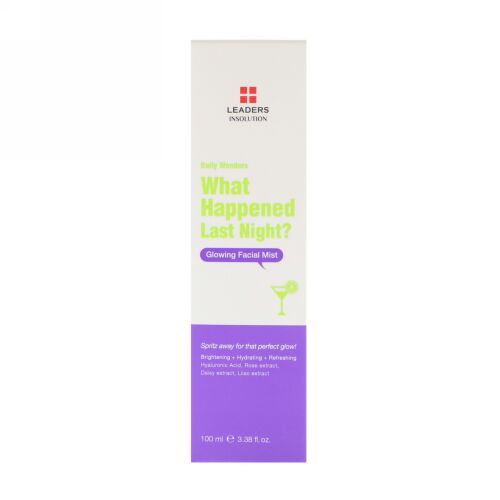 Leaders, デイリーワンダー、昨晩は何があったの？、輝かしいフェイシャルミスト、3.38 fl oz (100 ml) (Discontinued Item)