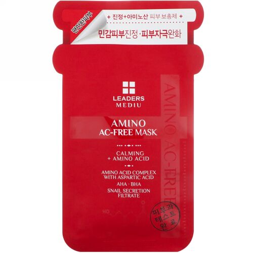 Leaders, Mediu, Amino AC-Free Mask, 1 Sheet, 25 ml