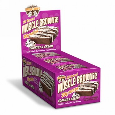 Lenny & Larry's, マッスル・ブラウニー、クッキー＆クリーム、ブラウニー12個、各2.82オンス（80g） (Discontinued Item)