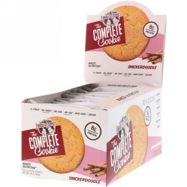Lenny & Larry's, The COMPLETE Cookie, Snickerdoodle, 12 Cookies, 2 oz (57 g) Each