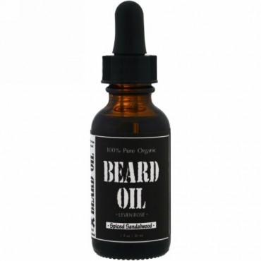Leven Rose, 100%ピュアオーガニックベアードオイル、白檀の香り、1液量オンス (30 ml)