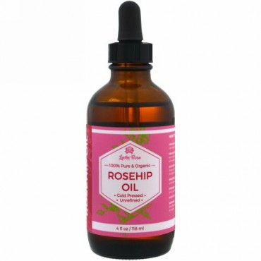 Leven Rose, 100%ピュア & オーガニックローズヒップオイル、4液量オンス (118 ml)