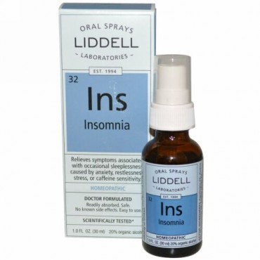 Liddell, インス、 不眠症、 経口 スプレー、 1 fl oz (30 ml) (Discontinued Item)