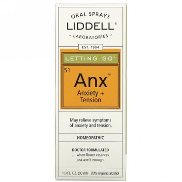 Liddell, Letting Go、Anx Anxiety + Tension、オーラル・スプレー、 1.0液量オンス (30 ml) (Discontinued Item)
