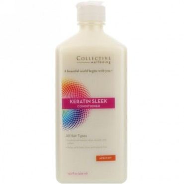 Life-flo, Keratin Sleek Conditioner, Apricot, 14.5 fl oz (429 ml) (Discontinued Item)