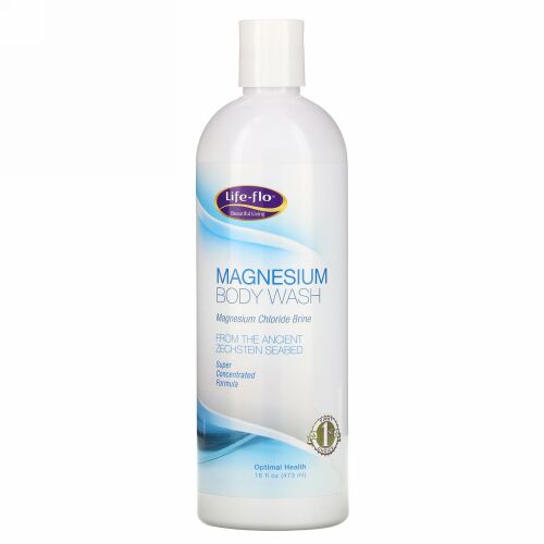 Life-flo, マグネシウムボディウォッシュ、塩化マグネシウムブライン、16 fl oz (473 ml)