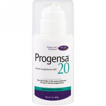 Life-flo, Progensa（プロゲンサ）、天然プロゲステロン USP 20、3オンス（85 g） (Discontinued Item)