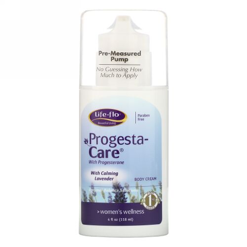 Life-flo, プロゲスタ･ケア(Progesta-Care) ボディクリーム、カーミング･ラベンダー配合、4 oz (113.4 g)