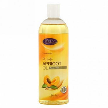 Life-flo, ピュア・アプリコット・オイル、スキンケア16 fl oz (473 ml)