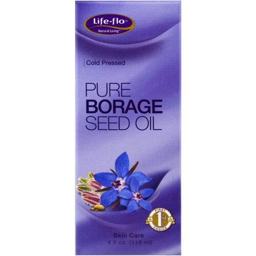 Life-flo, 純粋ルリジサ・シードオイル、4 fl oz (118 ml) (Discontinued Item)