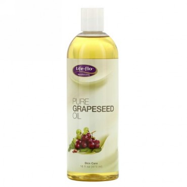 Life-flo, ピュア グレープシードオイル, 16 fl oz (473 ml)
