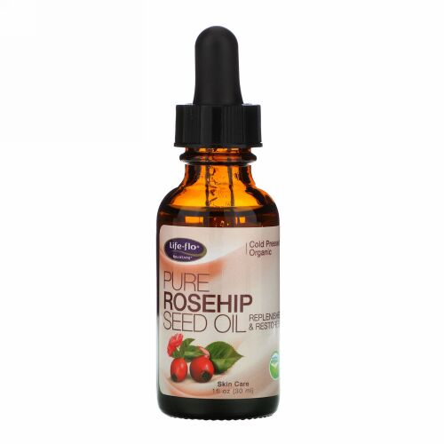 Life-flo, ピュアローズヒップシードオイル、スキンケア、30ml（1oz）