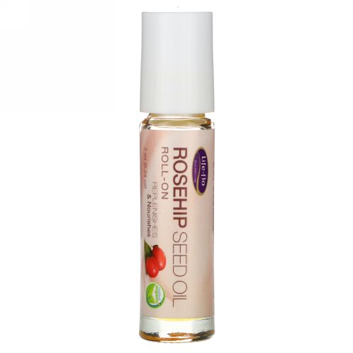 Life-flo, ローズヒップシード、オイルロールオン、7 ml（0.24オンス）