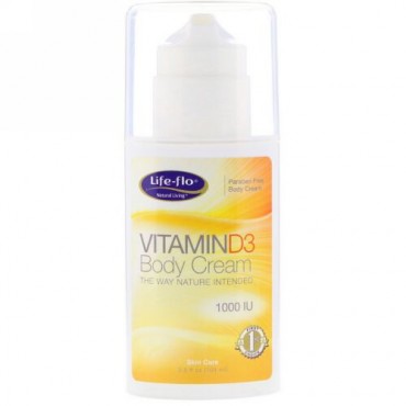 Life-flo, Vitamin D3 Body Cream, 3.5 fl oz (104 ml) (Discontinued Item)