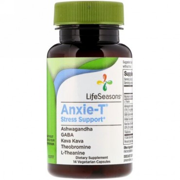LifeSeasons, Anxie-T Stress Support, 14 Vegetarian Capsules (Discontinued Item)