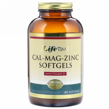 LifeTime Vitamins, Cal-Mag-Zinc with Vitamin D, 180 Softgels (Discontinued Item)