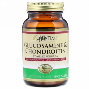 LifeTime Vitamins, グルコサミン・コンドロイチン複合体配合、60カプセル (Discontinued Item)