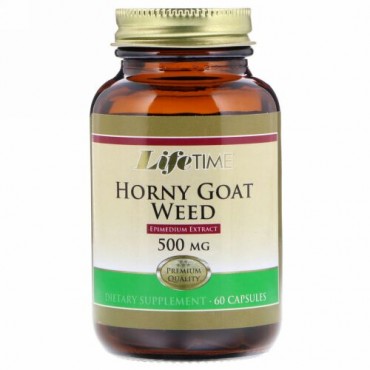 LifeTime Vitamins, Horny Goat Weed, 500 mg , 60 Capsules (Discontinued Item)