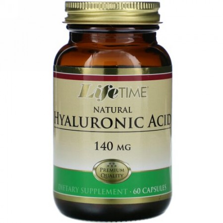 LifeTime Vitamins, ナチュラルヒアルロン酸, 140 mg, 60 カプセル