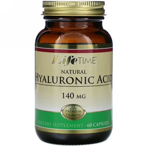 LifeTime Vitamins, ナチュラルヒアルロン酸, 140 mg, 60 カプセル