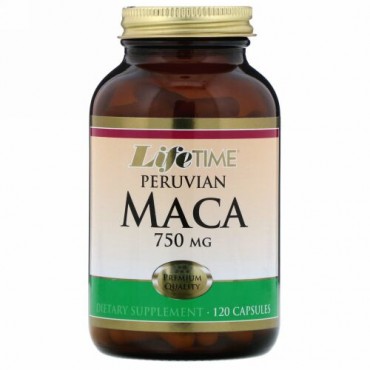 LifeTime Vitamins, ペルビアン・マカ, 750 mg, 120 カプセル