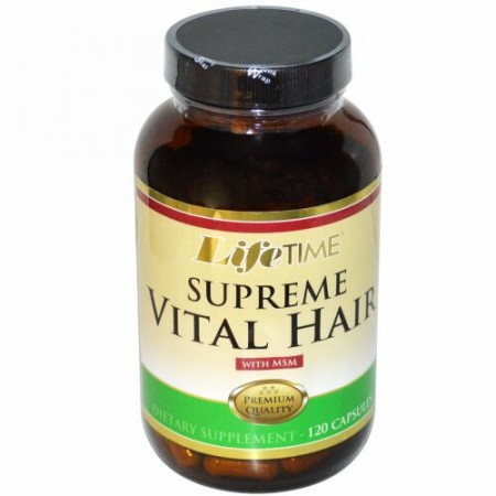 LifeTime Vitamins, 入り最高のバイタルヘアー, 120 錠