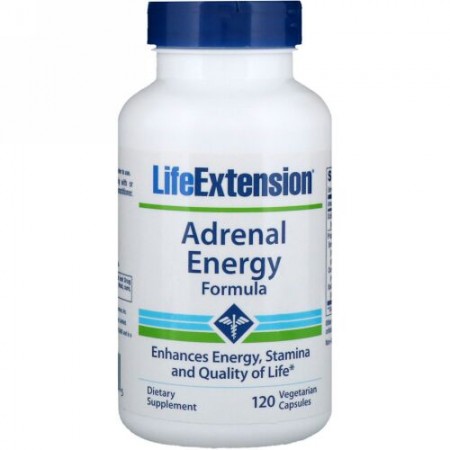 Life Extension, アドレナル・エナジー・フォーミュラ、ベジキャップ 120 錠 (Discontinued Item)