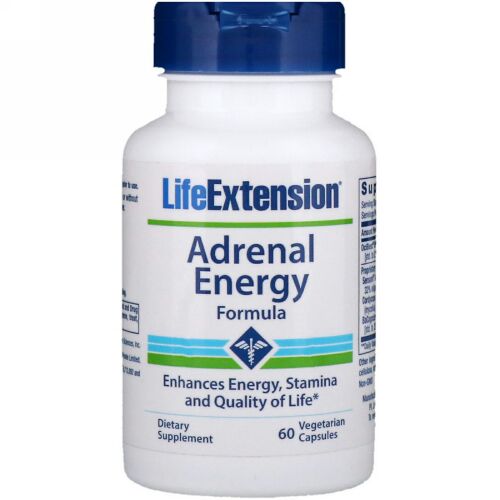 Life Extension, アドレナル・エナジー・フォーミュラ、ベジキャップ60 錠 (Discontinued Item)