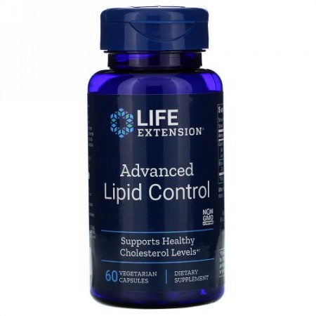 Life Extension, Advanced Lipid Control, 60 Vegetarian Capsules