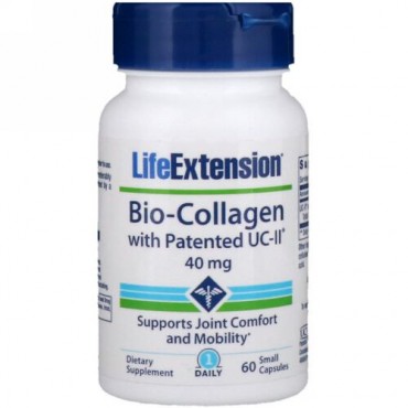 Life Extension, 特許UC-II 配合 バイオ-コラーゲン, 40 mg, 小さなカプセル 60 錠 (Discontinued Item)