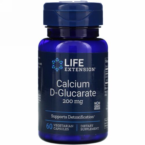 Life Extension, Calcium D-Glucarate、200 mg、60ベジキャップ