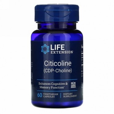 Life Extension, Citicoline, 60 Vegetarian Capsules