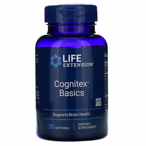 Life Extension, Cognitex（コグニテックス）ベーシック、ソフトジェル30粒