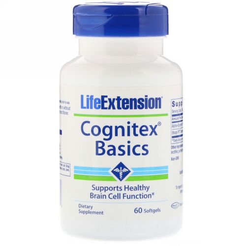 Life Extension, コグニテックスベーシックス 、 60ソフトジェル (Discontinued Item)