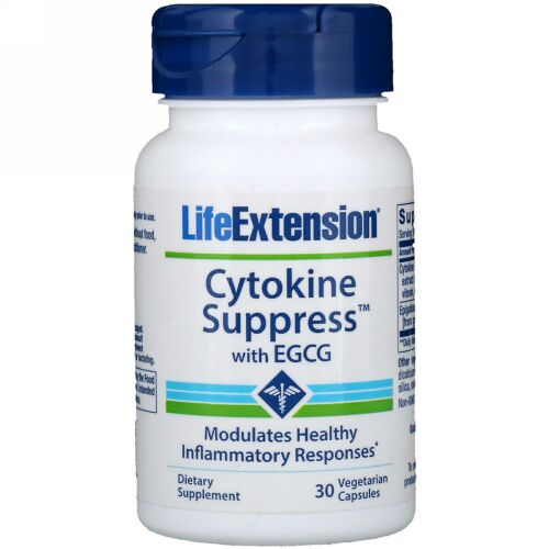 Life Extension, サイトカインサプレスEGCG入り、植物性30粒