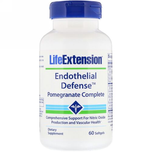 Life Extension, 内皮ディフェンス、ザクロコンプリート、60ソフトジェル (Discontinued Item)