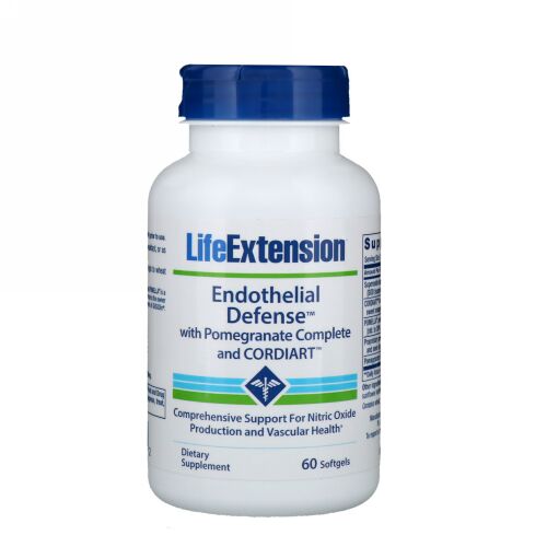 Life Extension, Endothelial Defense with Pomegranate Complete and Cordiart, 60 Softgels (Discontinued Item)