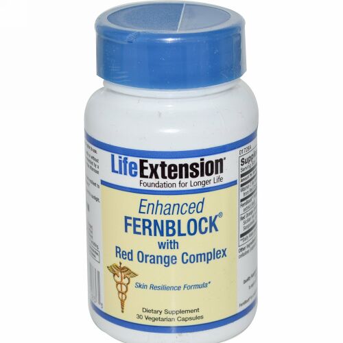 Life Extension, エンハンスドファーンブロックとレッドオレンジコンプレックス、 30ベジキャップ (Discontinued Item)