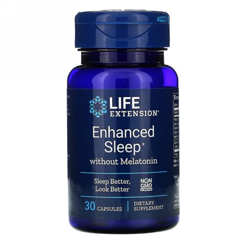 Life Extension, Enhanced Sleep without Melatonin, 30 Capsules
