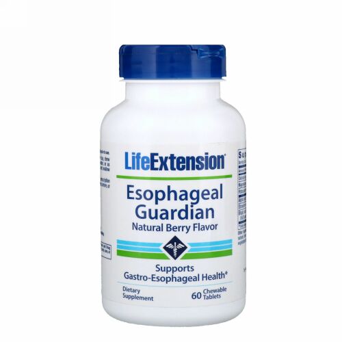 Life Extension, エソファガルガーディアン、 ナチュラルベリーフレーバー、 60チュワブル錠 (Discontinued Item)