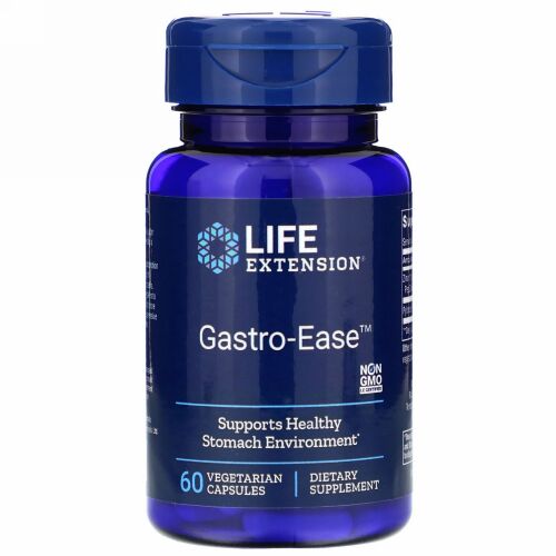Life Extension, Gastro-Ease（ガストロ-イーズ）、植物性カプセル60粒