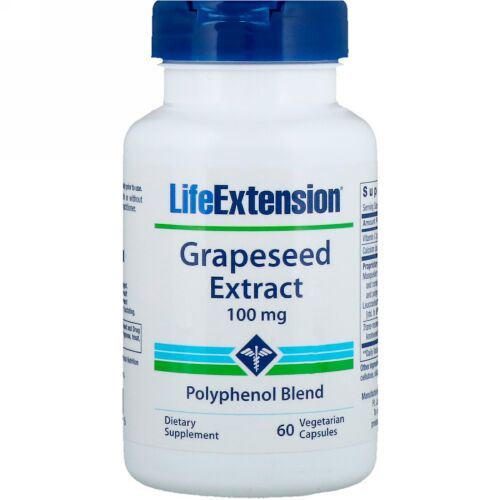 Life Extension, Grapeseed Extract, 100 mg, 60 Vegetarian Capsules