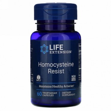Life Extension, ホモシステイン・レジスト、ベジタリアンカプセル60錠